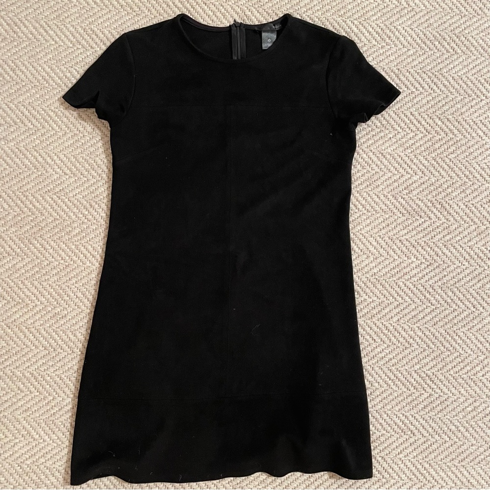 Aqua faux suede dress